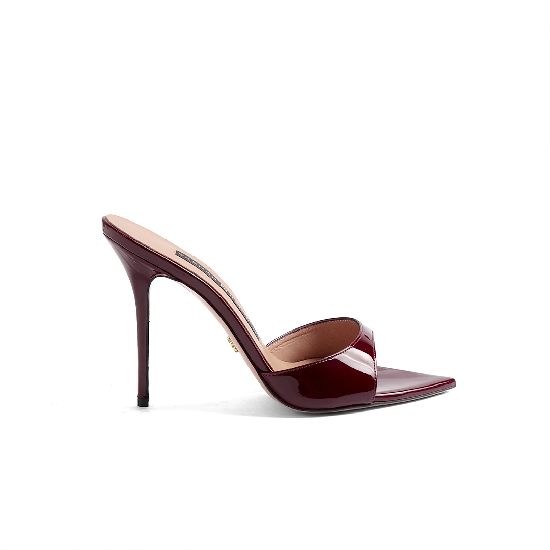 Tünd Qırmızı (Bordo) Laklı Dəri