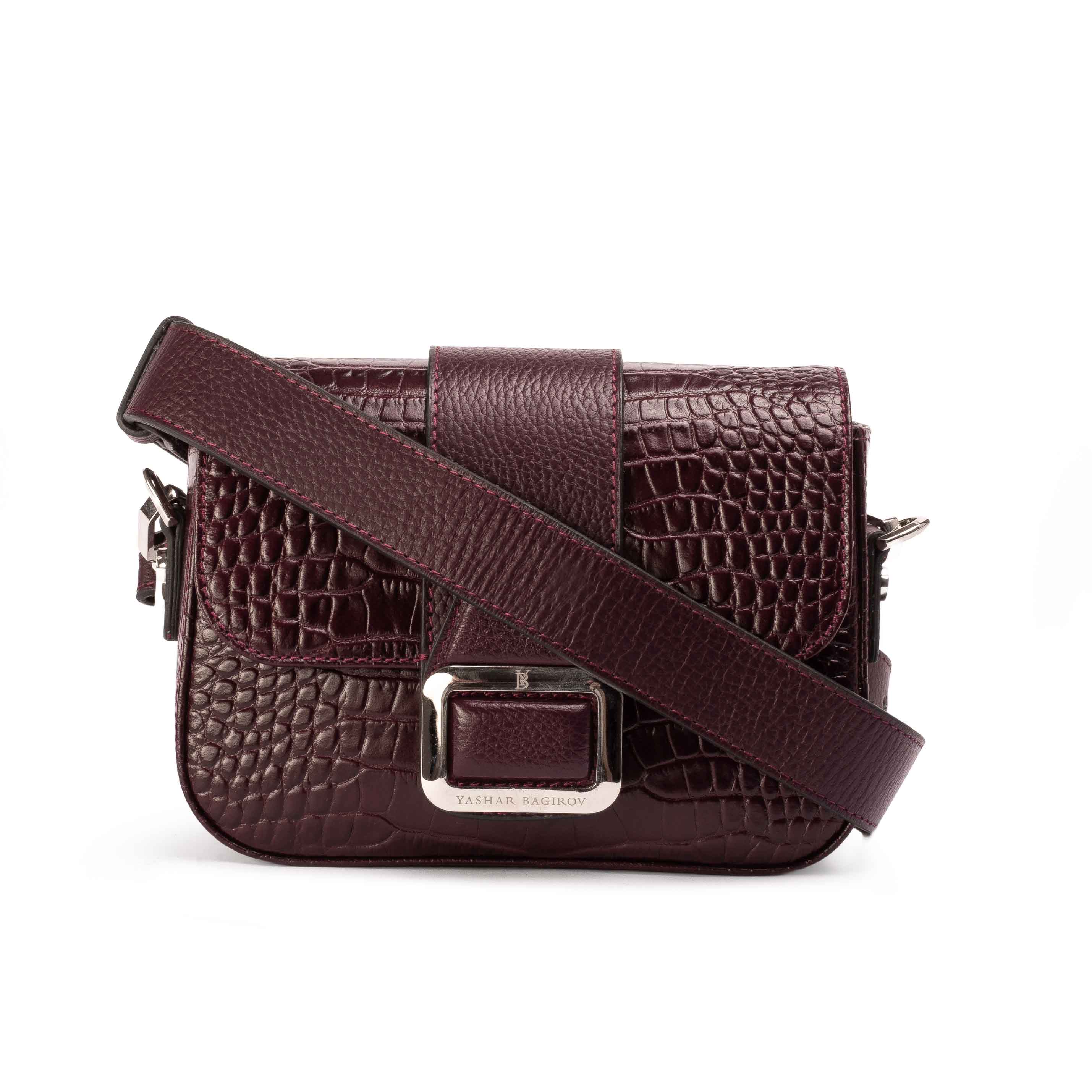 Tünd qırmızı kroko dəri